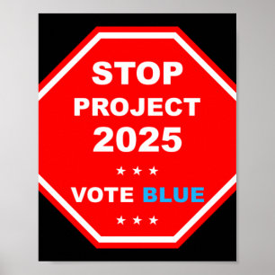 Omröstning: Spara Demokrati Stoppa projekt 2025 Poster