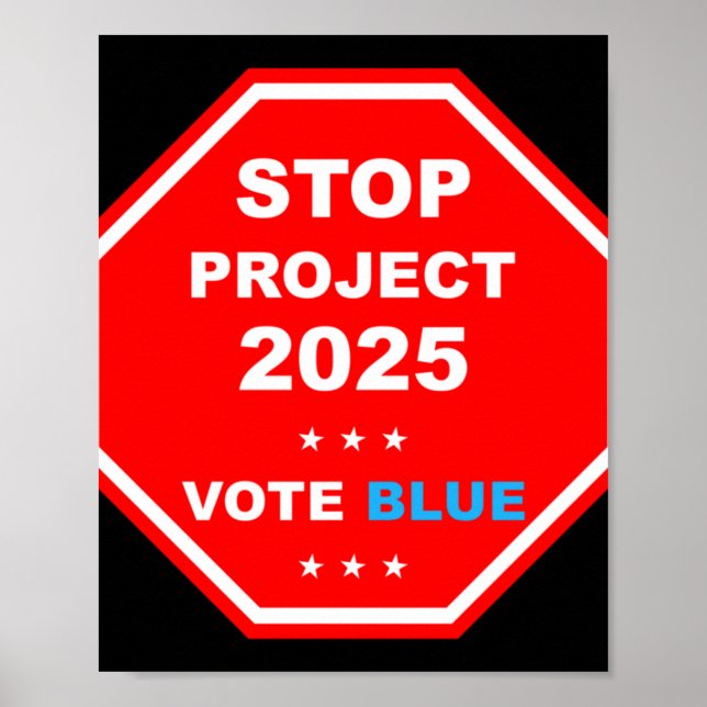 Omröstning: Spara Demokrati Stoppa projekt 2025 Poster (Framsidan)