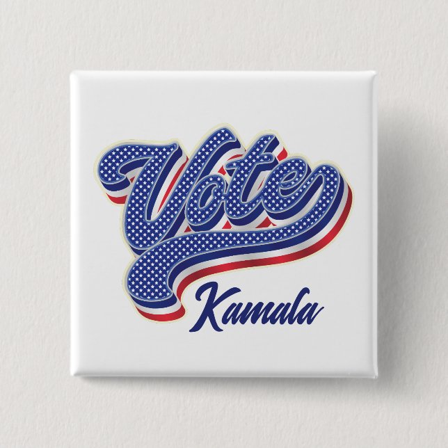 Omröstning Stars och stripes - Val Knapp (Framsida)