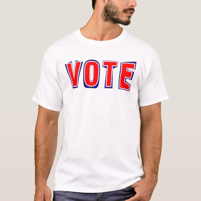 Omröstning T-Shirt för manar och kvinnor (Framsida)