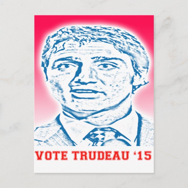 Omröstning: Trudeau 15 Vykort (Framsida)