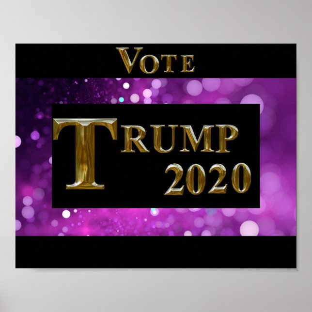 OMRÖSTNING TRUMP 2020 POSTER (Framsidan)