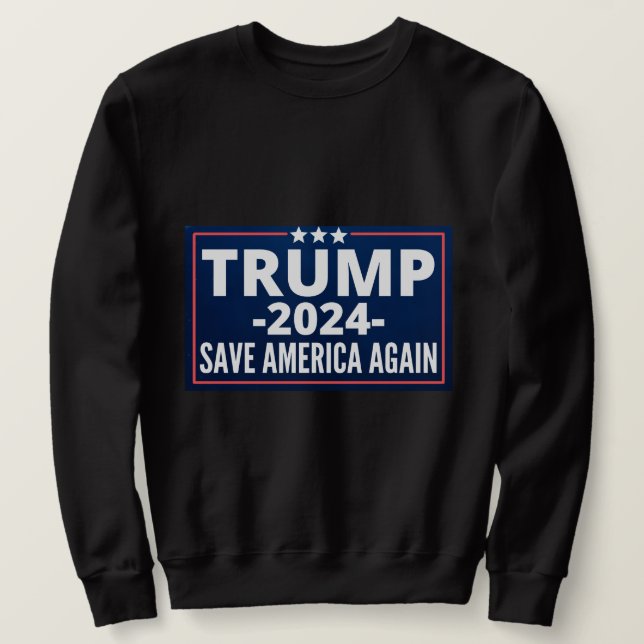 Omröstning, trump 2024, trump 2024, 2024, trump 20 lång ärmad tröja (Design framsida)