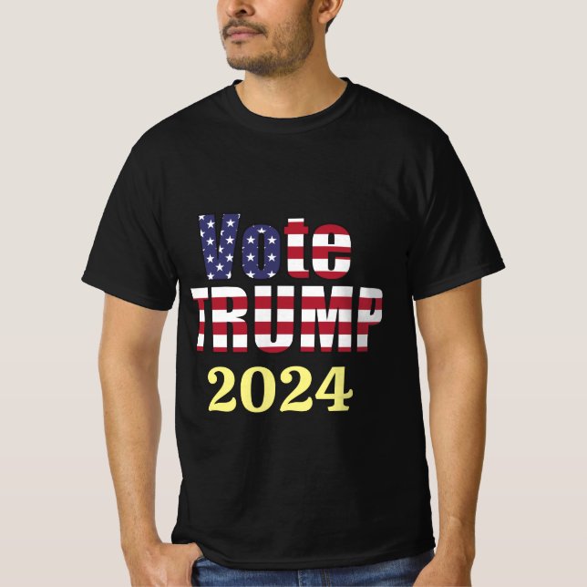 OMRÖSTNING TRUMP REPUBLICAN PRESIDENT 2024 UNDERBA T SHIRT (Framsida)