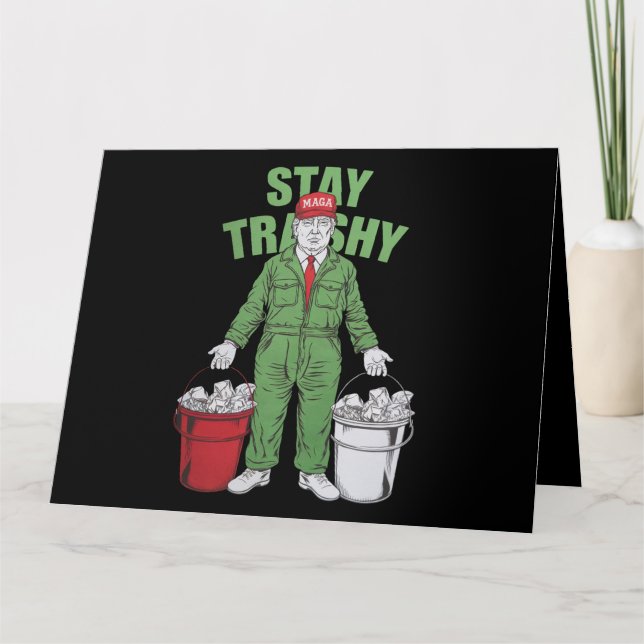 Omröstning Trump Sopor Man Stanna i Trashy 2024 Va Kort (Framsida)