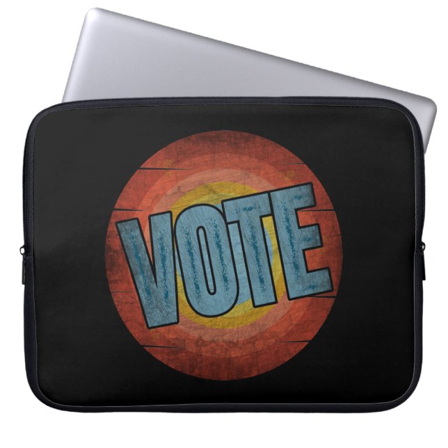 OMRÖSTNING VINTAGE LAPTOP FODRAL (Framsidan)