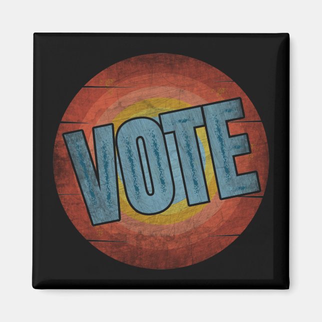 OMRÖSTNING VINTAGE MAGNET (Framsidan)