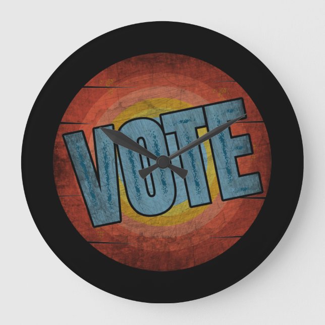 OMRÖSTNING VINTAGE STOR KLOCKA (Framsida)