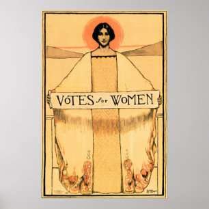 OMRÖSTNINGAR FÖR KVINNOR 1913 Amerikanska kvinno Poster
