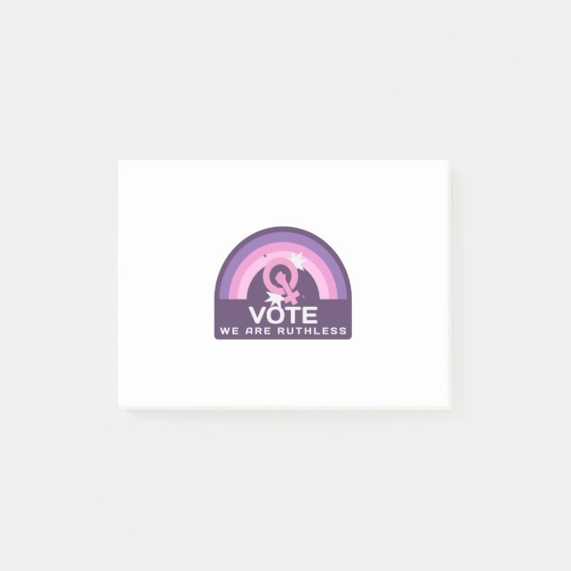 Omröstningen är hänsynslös post-it block (Framsida)