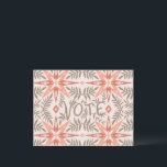 OMRÖSTNINGSDAGENS Vines Botaniska Vykort<br><div class="desc">Lägg till din egen text på baksidan och skicka den till vänner eller väljare eller använda som väggkonst i ram eller fäst på en korkboard. Sök efter fler matchande artiklar som mugg,  klistermärken med mera i min butik. Fråga om du vill ha något anpassningsbar!</div>