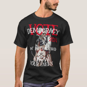 OMRÖSTNINGSDEMOKRATI INTE DIKTATUR 2024 T SHIRT