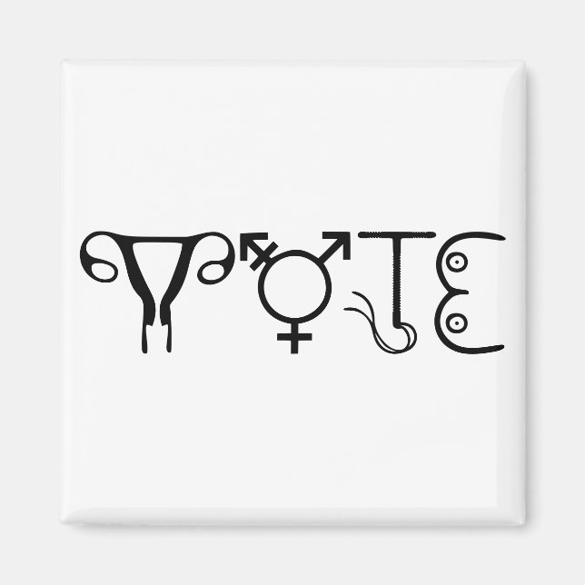 OMRÖSTNINGSMÖNT MAGNET (Framsidan)