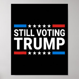 Omröstningsresultat 2024 Patriotic American Flagga Poster