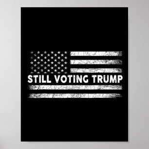 Omröstningsresultat 2024 Patriotic American Flagga Poster