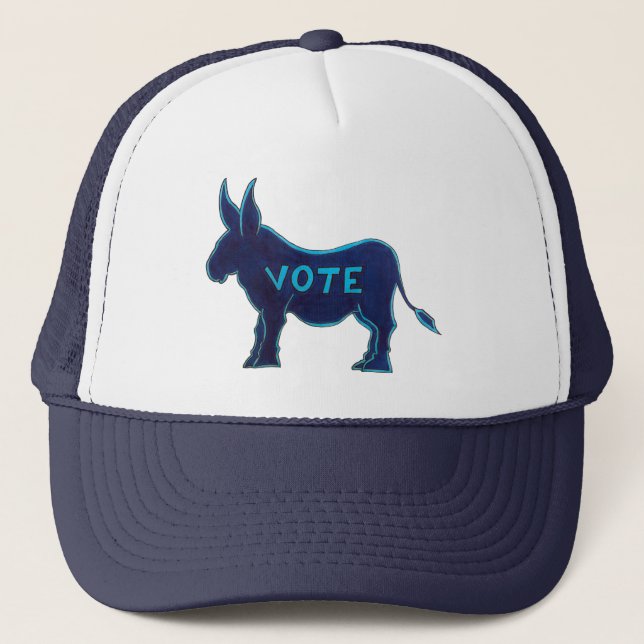 OMRT Blue Donkey-valdagen USA Voting Patriotic Keps (Framsida)