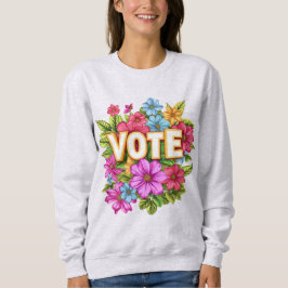 OMRT Gult Blommigt Sweatshirt T Shirt