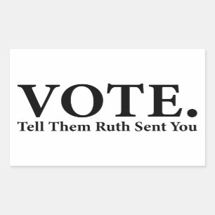 OMRT,Säg att Ruth skickade dig, Ruth Bader Ginsbu Rektangulärt Klistermärke