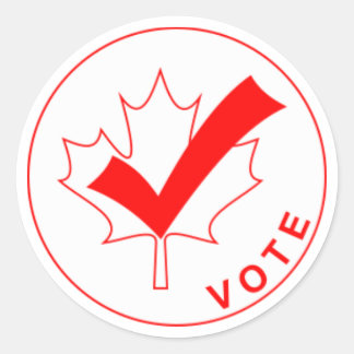 OMRTE Canada Stickers - RED Runt Klistermärke