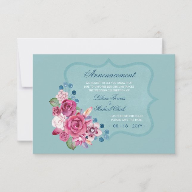 Omschemalagd annonskort meddelande (Framsida)