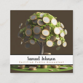 Ömsesidig Funds Manager Stock Broker CPA Fyrkantigt Visitkort