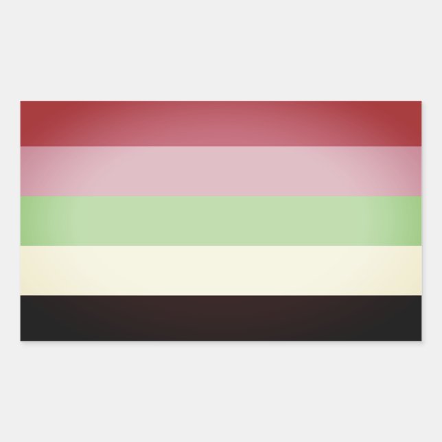 Ömsesidigt Pride Rektangulärt Klistermärke (Framsida)