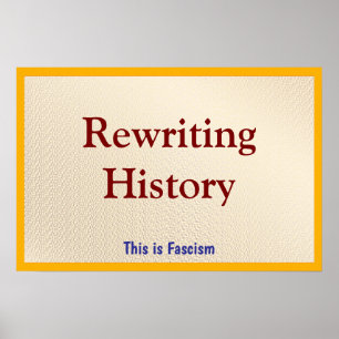 Omskrivning av historien poster