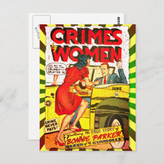 Omslag till Golden Age-serietidning #1 'Crimes by  Vykort