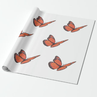 Omslagning av monarch Butterfy Papper Presentpapper