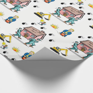 Omslagning av papper Flytta Presentpapper