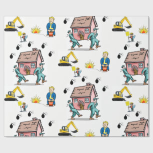 Omslagning av papper Flytta Presentpapper