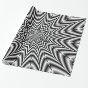 Omslagning av Papper Toppen Nova i svartvitt Presentpapper