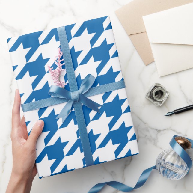 Omslagning av Pappra Cobalt Blue Moods Presentpapper (Gifting)