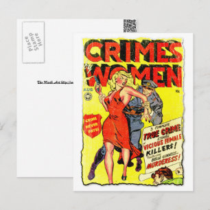 Omslagsbild till Golden Age-serietidning #2 Crimes Vykort