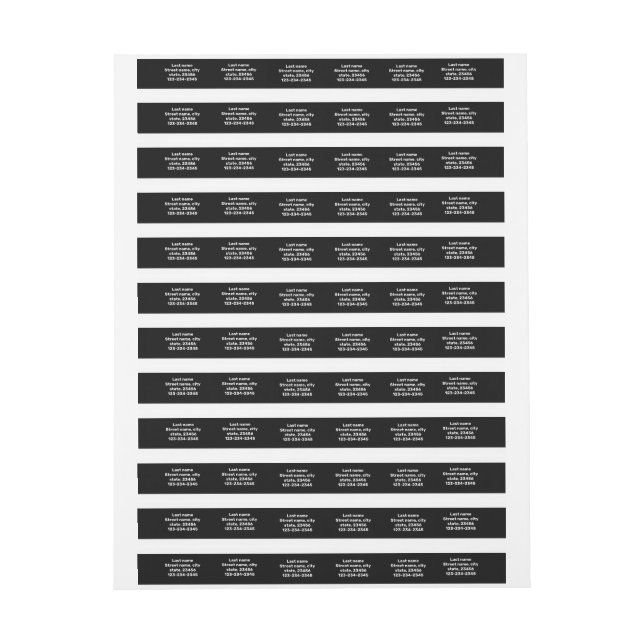 Omslutningsadressetikett Etikettband (Ark)