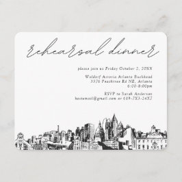 Omslutningskort för Atlanta Bröllop Rehearsal Inbj Tilläggskort