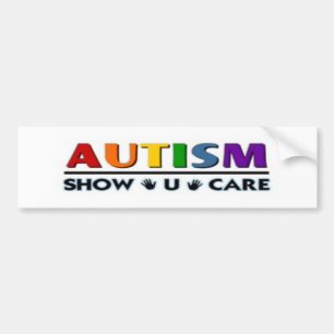 omsorg för autismshow u bildekal