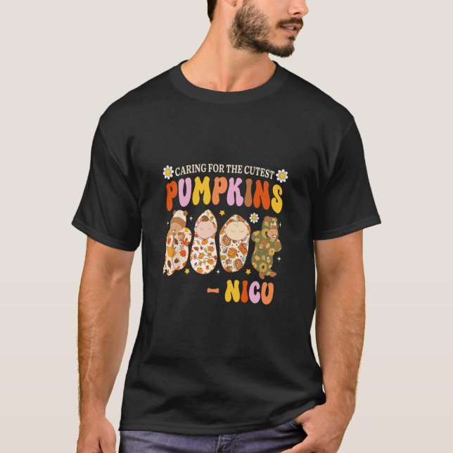 Omsorg För Den Sötaste Pumpan Nicu Höst Tack T Shirt (Framsida)