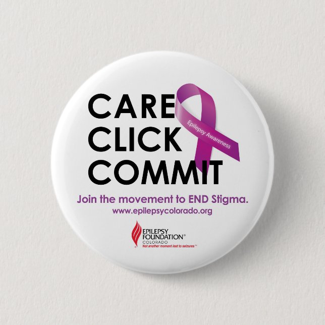 Omsorg. Klicka. Begå knäppas Knapp (Framsida)