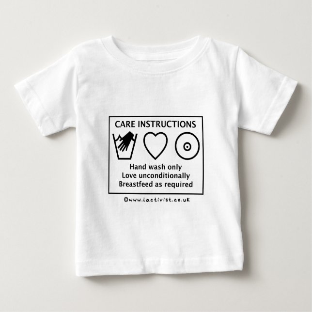 Omsorganvisningar Tee Shirt (Framsida)