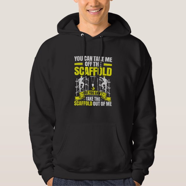 Omställning utanför byggnadsställningar hoodie (Framsida)