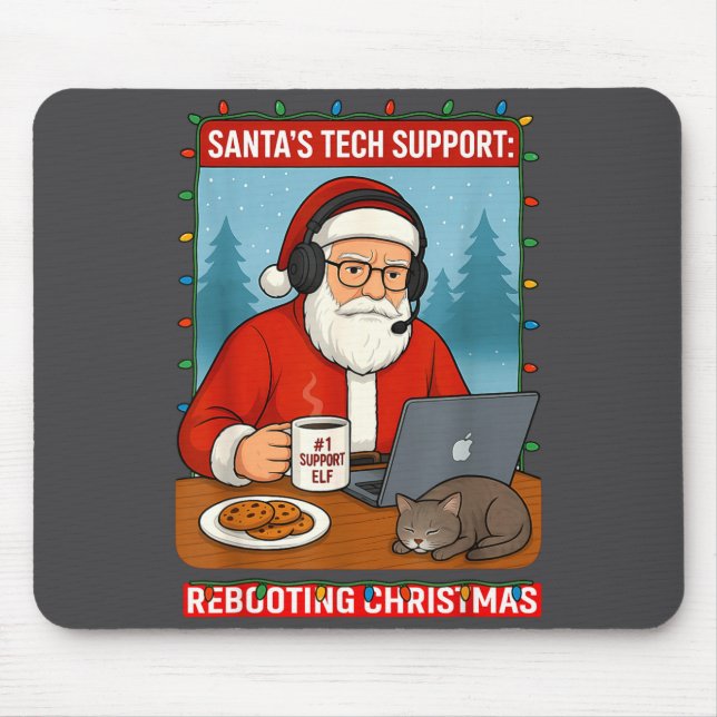Omstart s stödja Santa Tech Vibes Musmatta (Framsidan)