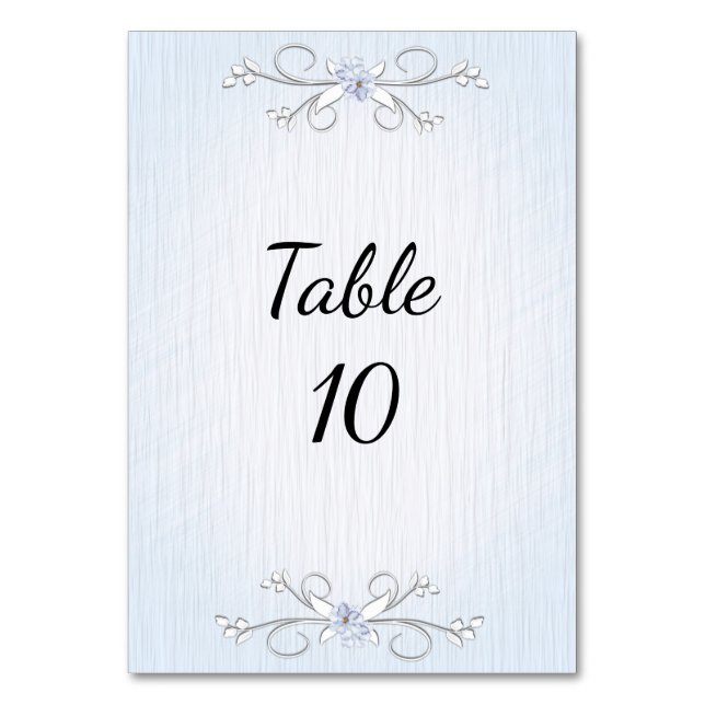 Ömt blå bordsnummer (Framsidan)