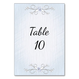 Ömt Blått Bordnummer Bordsnummer
