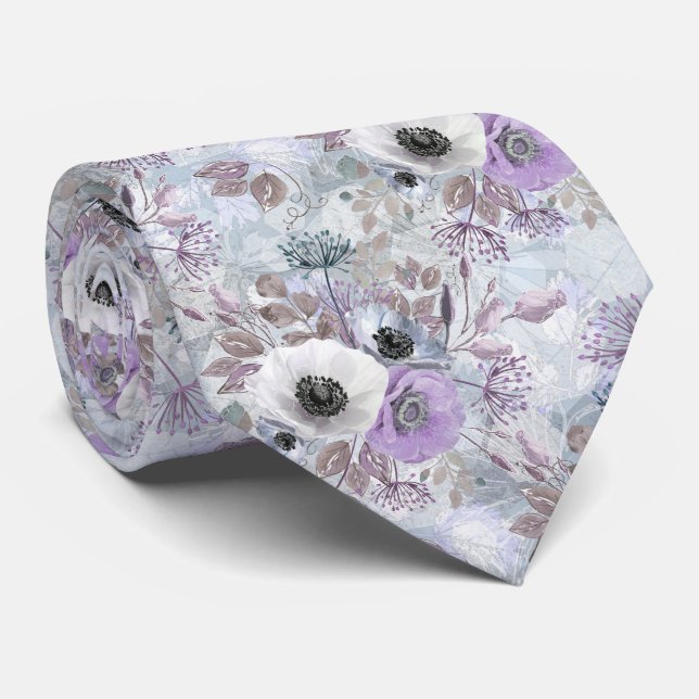 Ömt bukett med anemoneblommor. slips (Rullad)