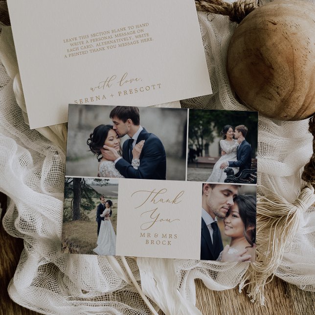 Ömt Guld och Kräm 4 Foto Mall Tack (Skapare uppladdad)