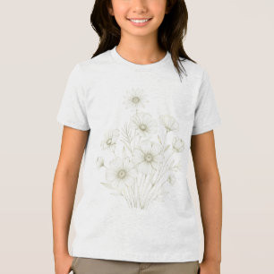 Ömt Kosmos Bouquet Linje Konst Nåde T Shirt