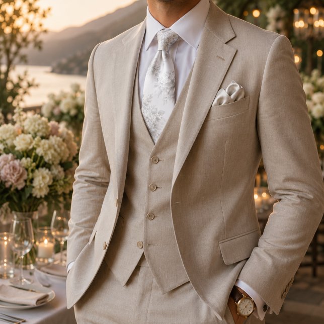 Ömtålig akvarell Mjuk blå hortensia blomster Slips (Skapare uppladdad)