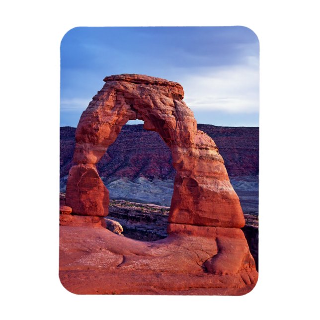 Ömtålig båge i Arches National Park - Utah, USA Magnet (Vertikal)