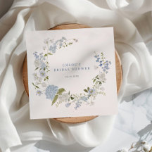 Ömtålig blå blomsterkrans bröllopsdusch
